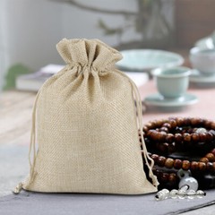 Burlap Gift Bags Wedding Hessian Jute Bags Linen Jewelry Pouches Party Favors