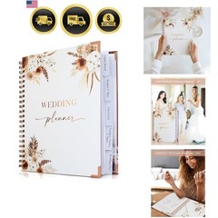 Beautiful Boho Wedding Planner Book and Organizer – Enhance Excitement and Ma…