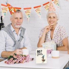 Cheeky 80 Year Old Birthday Card Gift, Funny 80th Birthday Card for Husband W…