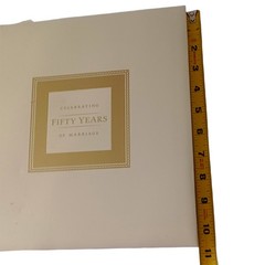 Hallmark 50th Anniversary Wedding Book Memory Golden Never Used Acid Free Pages