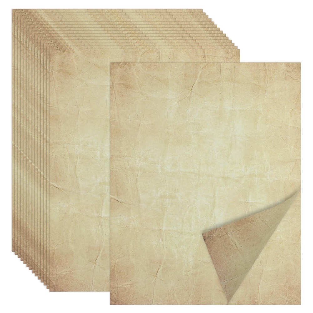 Joyberg 70PCS Vintage Paper 8.5 x 11 in Parchment for Writing