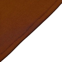 7 ft x 3 ft CINNAMON BROWN Matte Fitted Spandex Half Moon Arch Stand Cover
