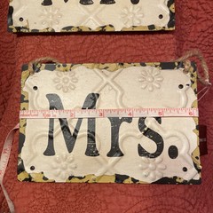 Mr. and Mrs. hanging decor