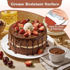 25 PCS 12 Inch Round Cake Boards Greaseproof Cardboard Circles Pastry Base