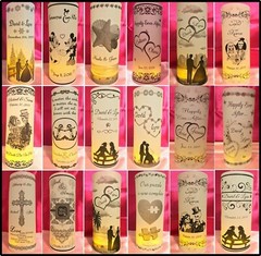 10 Personalized Peacock Vellum Wedding Luminaries Table Numbers Centerpieces