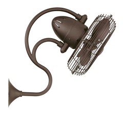 Matthews Fan ME-TB Melody 3-speed oscillating wall-mounted Art Nouveau style fan