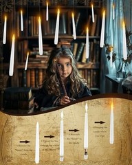 Raycare 20 Pcs Floating Candles with Wand, Hanging Candle with Magic Wand 20