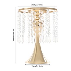 Gold Acrylic & Iron Flower Stand Set 10 PCS Tabletop 10.23 in Tall