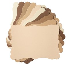 50 Pack Blank Kraft Cards Cardstock Thick Paper Brown Greeting 5x7IN,