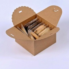 100x Kraft Boxes Party Wedding Favour Personalised Thank You Gift Boxes Logo Box