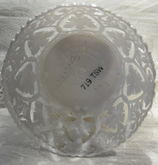 RARE Vintage 1959 Coast Novelty Wedding Cake Topper Bride Groom Rosettes Lace