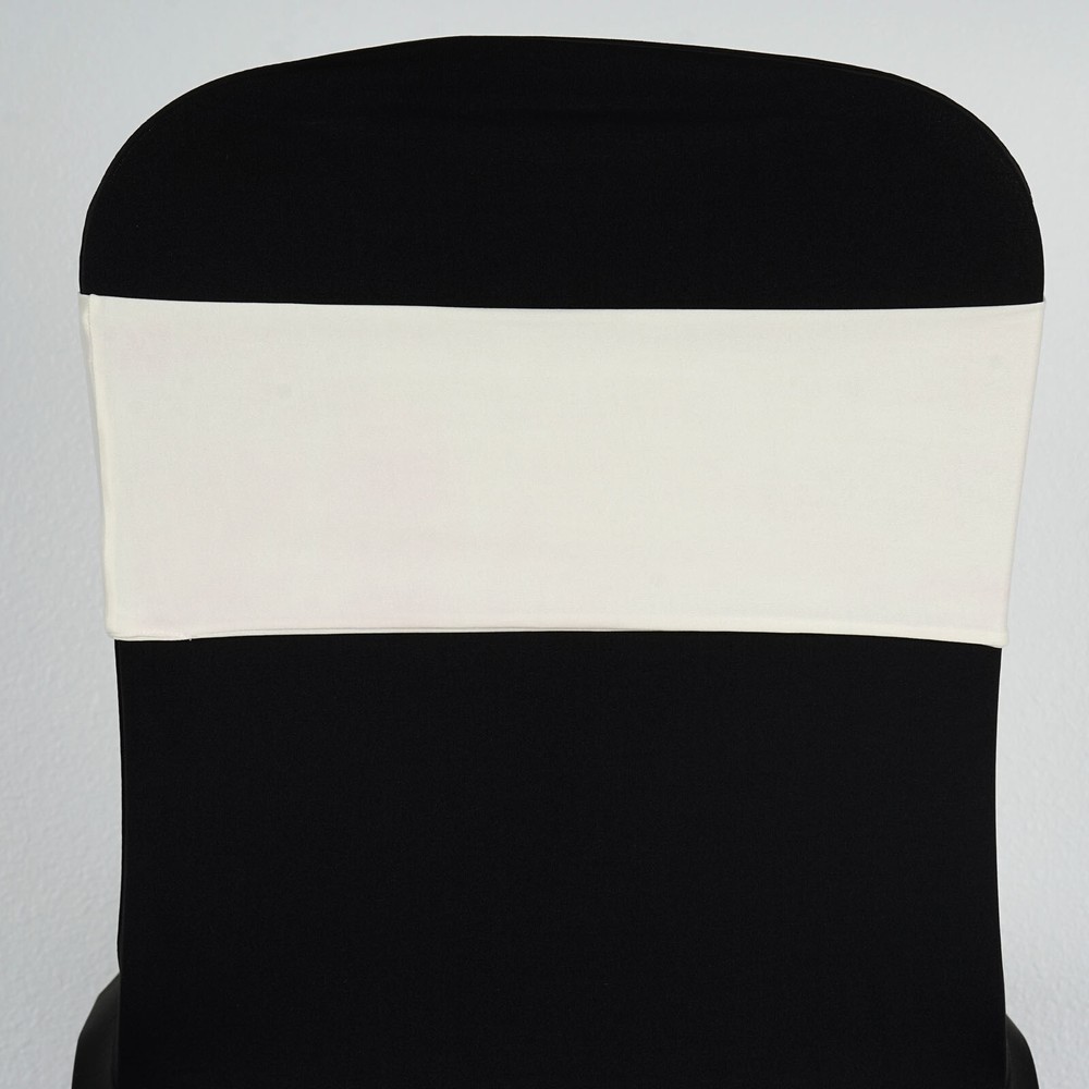 10 Ivory Spandex STRETCHABLE CHAIR SASHES Wedding Party Decorations SALE