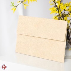 A6 Parchment Envelopes – NATURAL – 4 3/4 x 6 1/2″ – 24lb Bond/60lb Text – 25 Qty