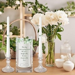 Unity Wedding Candle Set Decorative Glass Holders Romantic Ceremony Accessories