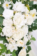 Odouzy Pack of 2 Wedding Arch Artificial Flowers Wedding Decor Flower Garland Be