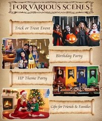 Halloween Decorations Floating Candles with Wand: 20Pcs 20Pcs Floating Candles