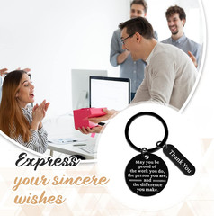 36 Pcs Employee Appreciation Gifts Bulk for Coworkers Keychains Organza Bags wit