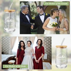 Layhit 2 Pcs Bridesmaid Gifts Proposal 16 oz/ 500 ml, Clear