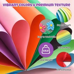 100 Sheets 8.5 x 11 Colored x 11 inches, Mix color 100Pcs