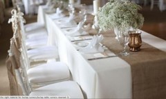 5 pack Burlap Table Runner 14″ x 72″ 100% JUTE BURLAP TABLE DECOR WEDDING SHOW
