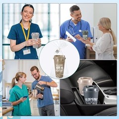 30 Pack Nurse Appreciation Gifts, 16 oz Plastic Tumblers Bulk, Dusty Lovely