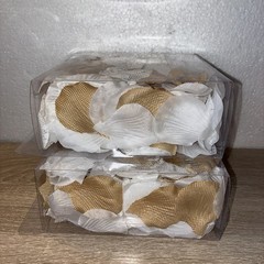 2 Of Studio His & Hers White & Beige Rose Petals 300 Count Wedding Farmhouse NIB