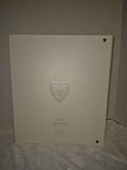 vintage Hallmark Wedding Memory Guest Book Ivory Silver Traditional Keepsake alb