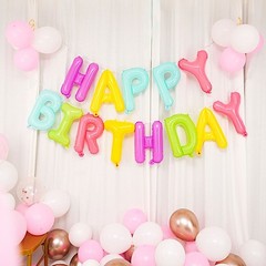 13″ Assorted Happy Birthday Mylar Foil Balloon Banner Party Events Decorations