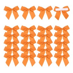 24Pcs Mini Grosgrain Ribbon Bow 2″ Self Adhesive Flower Bows Orange