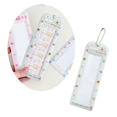 PVC Idol Photocard Holder with Decorative Pattern Cartoon Clear Photocard Dis…