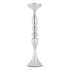 10 Pcs Silver Iron Wedding Centerpiece Vases 50cm (19.7in) Tall