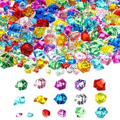 570 Pcs Fake Plastic Jewels Acrylic Gems Crystals Diamonds Clear Ice Rocks New