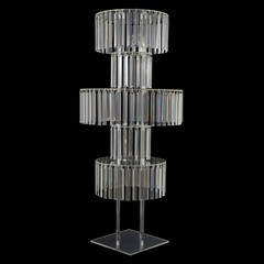 Flower Stand for Wedding, Crystal Flower Stand 5-Tier