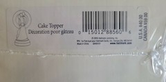 VTG NOS Sealed 2005 Hallmark Wedding Cake Topper Two Hearts One Love Keepsake