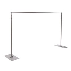 Silver Backdrop Stand Venue Decor Backdrop Stand Pipe Kit High-quality Steel USA
