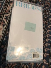 Wedding Invitation Kit Blue Paisley Printable Bridal Brides Magazine – Open Box