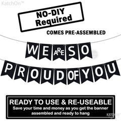 KatchOn, We are So Proud of You Banner – Huge, 10 Feet, No DIY | Congratulati…