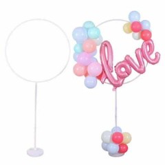 1set 163x69cm Wide Circle Balloon Column Base And Plastic Poles Balloon Arch …