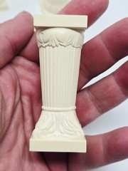 Lot of 4 Vintage Pillars Columns Grecian Roman Wedding cake decor 2 3/4″ (Short)