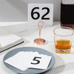 100Pcs Table Numbers 1-100,Plastic Table Numbers, Sided Table Number Cards8661