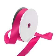 100 Yard Satin Ribbon Double Sided Grosgrain Silk Ribbon, 1.5″/Rose Red