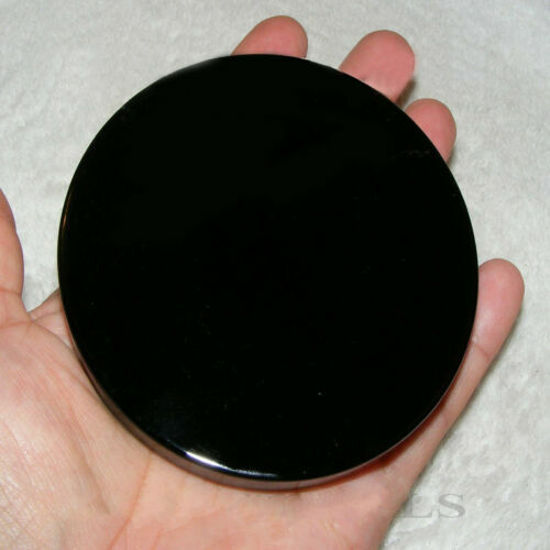 100-120mm Black Obsidian Scrying Mirror Crystal Gemstone Mineral s Stone