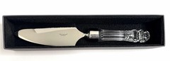 Waterford Crystal Wedding Cake Pie Server 12″ Ireland Serrated Steel Blade