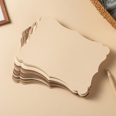 50 Pack Blank Kraft Cards Cardstock Thick Paper Brown Greeting 5x7IN,