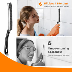 3Pcs Hard-bristled Crevice Cleaning Brush, Multifunctional Thin Gap Scrub Bru…