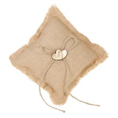 1 Set Rustic Ring Bearer Pillow Flower Basket For Wedding Premium
