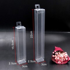 25X Clear Plastic PVC Box with Hang Hole Gift Favour Boxes Retail Shop Display