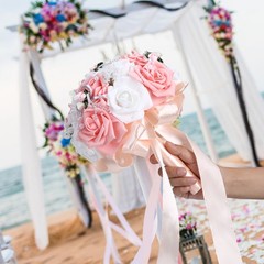 Artificial Bouquet Beautiful Simulation Flowers For Wedding Easy To Use