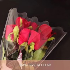 Crystal Clear Bouquet Sleeves – 100 Waterproof Flower Bags for Every Occasion