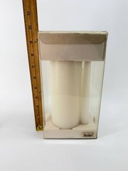 Wedding Unity Candle Gift Set 3 Pc White Unscented Pillar & Taper Candles New
